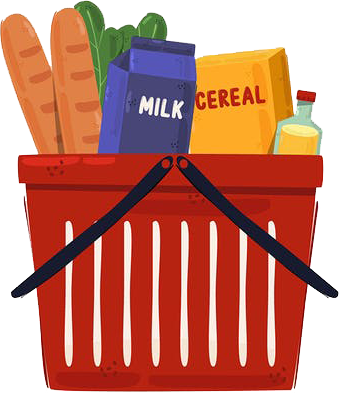 reparto de productos de supermercado